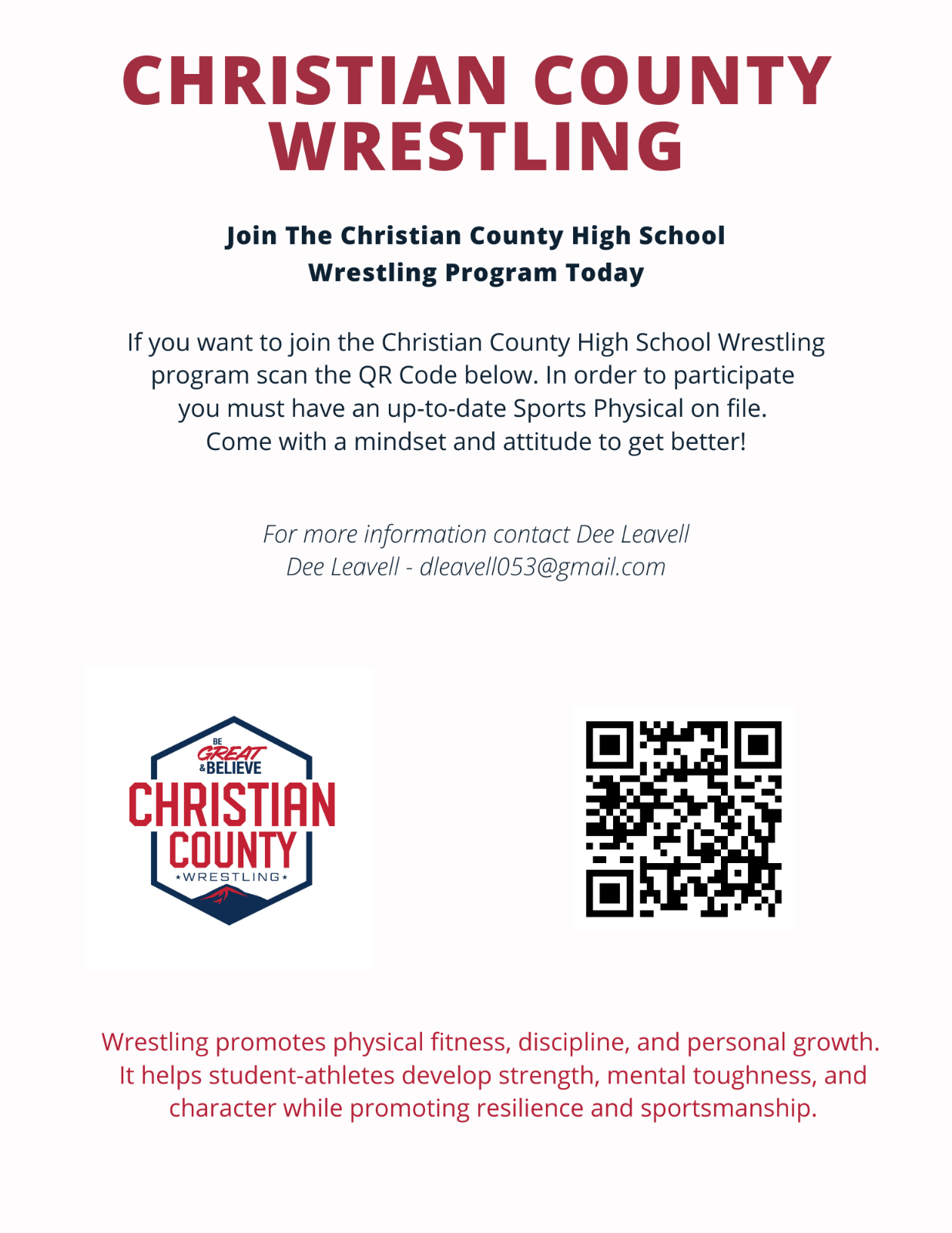 CCHS Wrestling Flyer