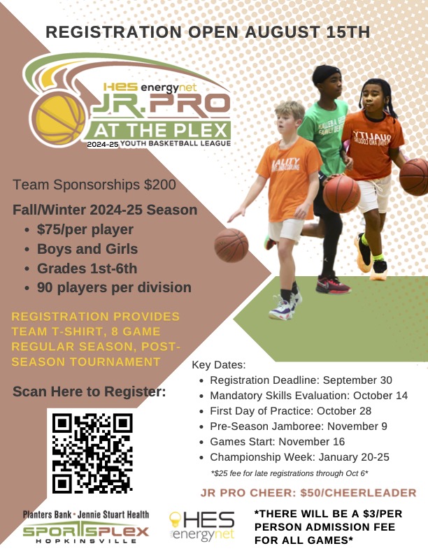 Join the HES Energynet Jr. Pro at The Plex 2024-25 Youth Basketball League! Join the HES Energynet Jr. Pro at The Plex 2024-25 Youth Basketball League!