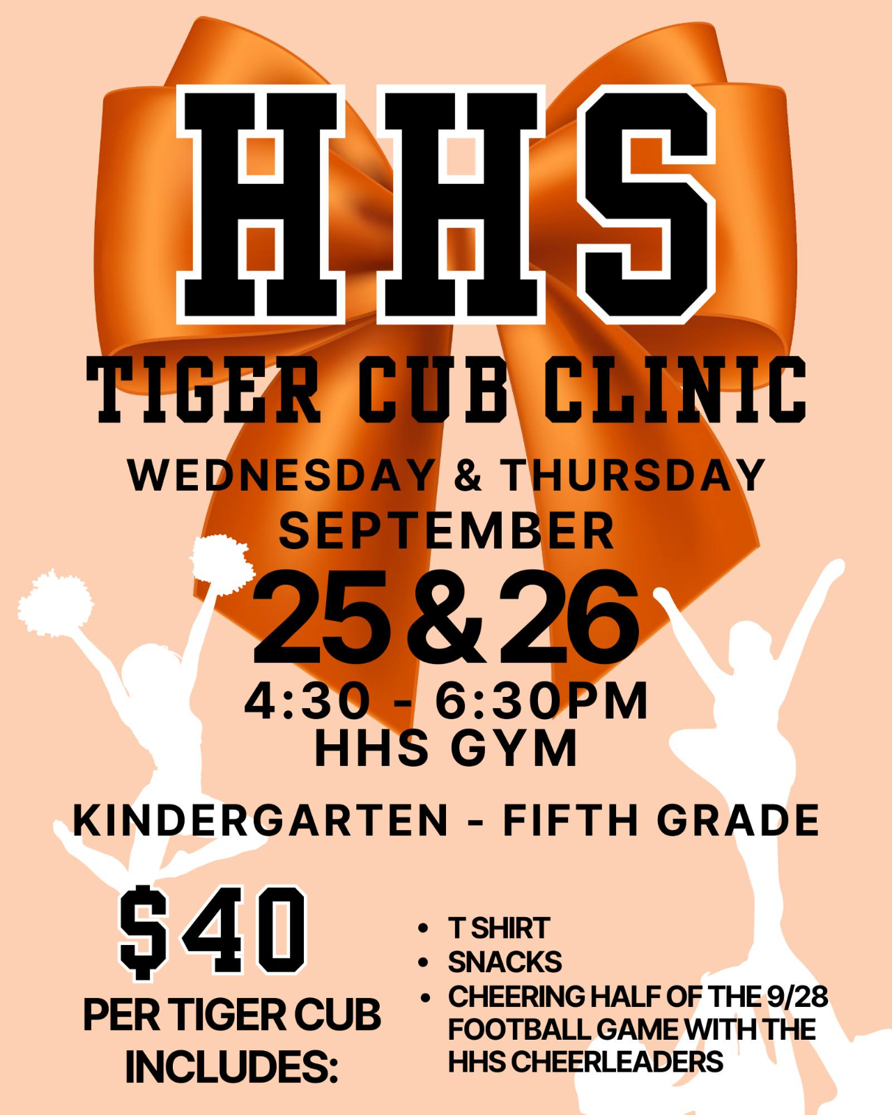 HHS Tiger Cub Clinic: A Fun and Exciting Event for Kindergarten to 5th Grade HHS Tiger Cub Clinic: A Fun and Exciting Event for Kindergarten to 5th Grade