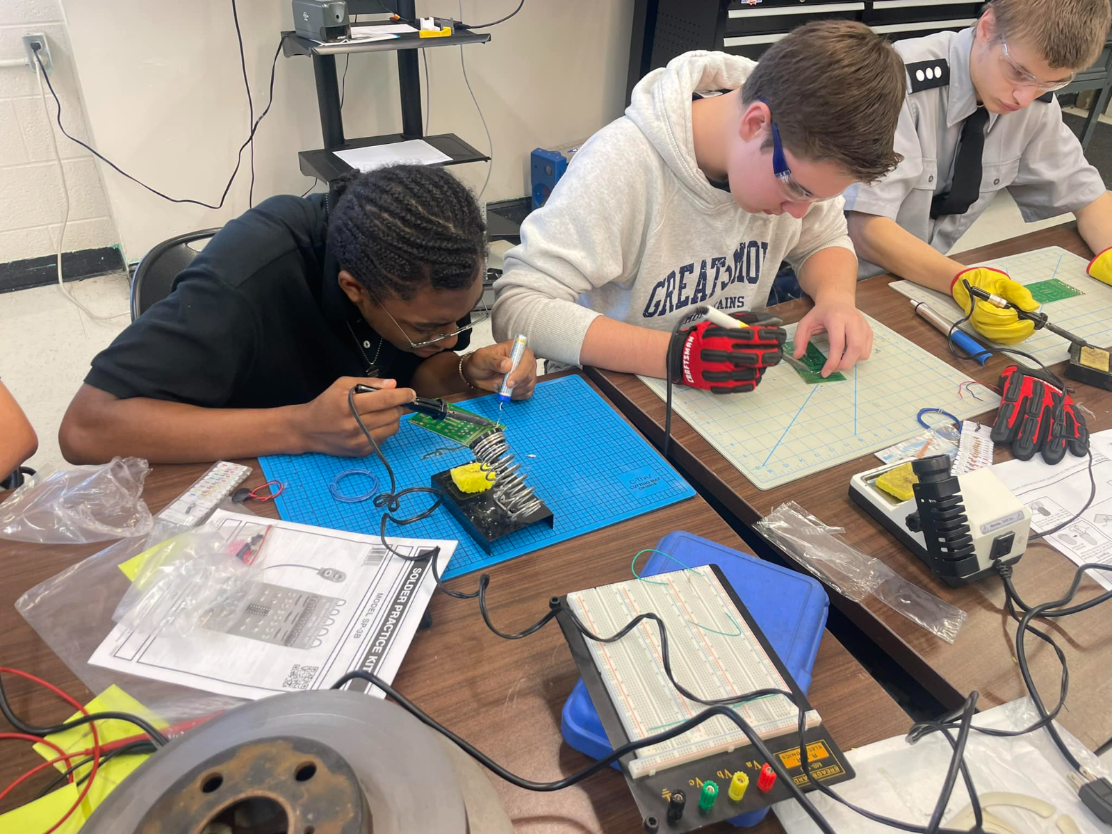 Building Real-World Skills: Mr. Lee’s Digital Electronics Class Tackles Soldering Building Real-World Skills: Mr. Lee’s Digital Electronics Class Tackles Soldering